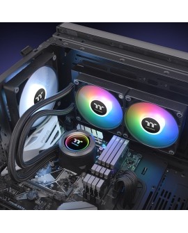 Thermaltake TT TH240 ARGB Procesor Chłodnica cieczy all-in-one 12 cm Czarny 1 szt.