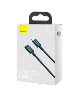 BASEUS KABEL USB-C DO LIGHTNING 20W 1M NIEBIESKI