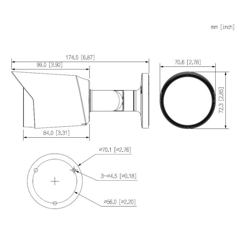 Kamera Dahua HAC-HFW1200T-0280B-S6 4w1