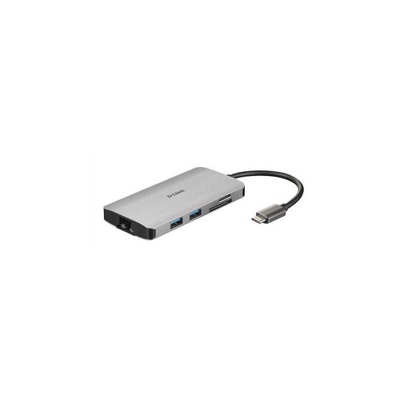 D-Link DUB-M810 stacja dokująca Przewodowa USB 3.2 Gen 1 (3.1 Gen 1) Type-C Aluminium