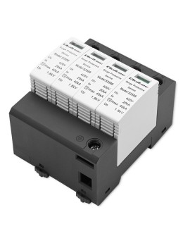 Qoltec Ogranicznik ochronnik przepięć AC | 4P | 420V | T2 | C