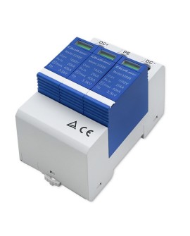 Qoltec Ogranicznik ochronnik przepięć DC | 3P| 1000V | T2 | C