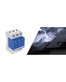 Qoltec Ogranicznik ochronnik przepięć DC | 3P| 1000V | T2 | C