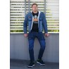 Spodnie robocze DENIM, wzmocnienia na kolanach, rozmiar XL