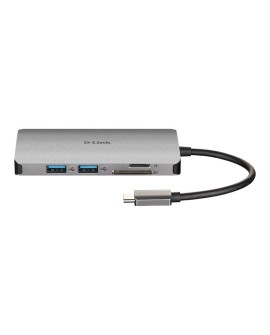 D-Link DUB-M810 stacja dokująca Przewodowa USB 3.2 Gen 1 (3.1 Gen 1) Type-C Aluminium