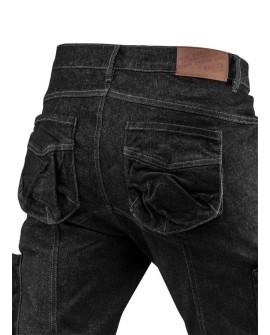 Spodnie robocze 5-kieszeniowe DENIM, czarne, rozmiar L