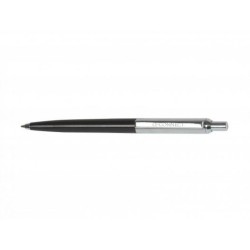 Długopis  automatyczny Q-CONNECT PRESTIGE niebieski 0.7mm czarno/srebrna obudowa