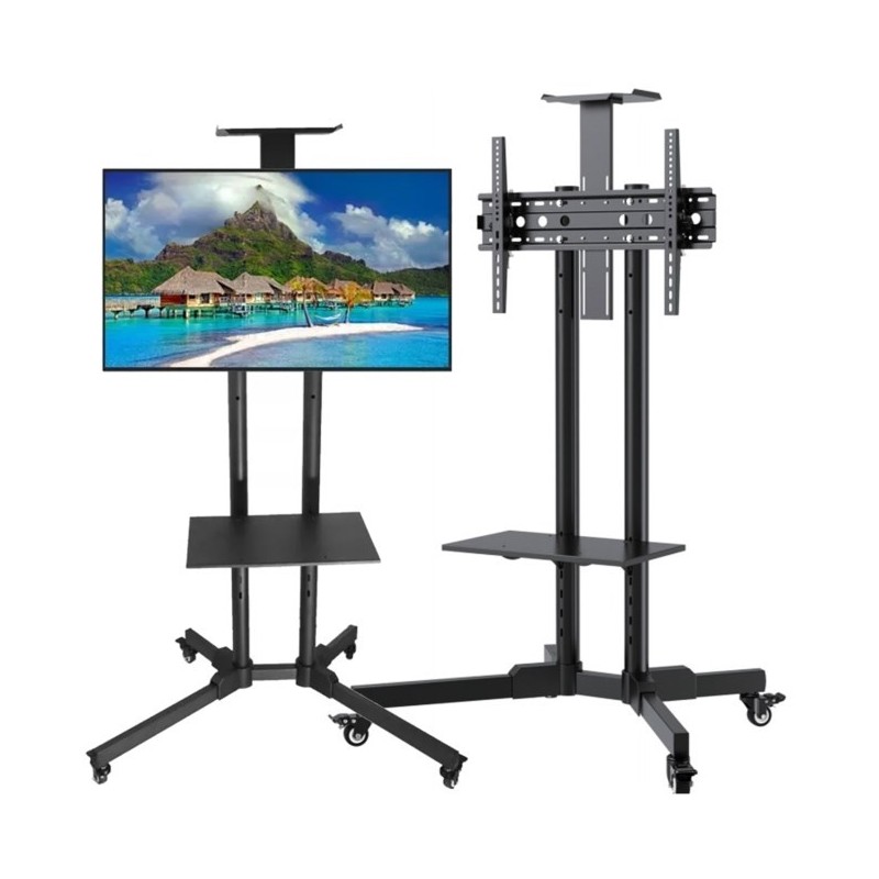 DNA TV STAND statyw podłogowy czarny stalowy