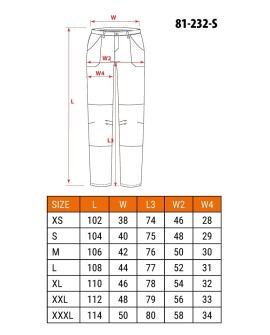 NEO tools 81-232-S spodnie ochronne