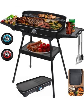 ELDOM GRILL ELEKTRYCZNY WOLNOSTOJĄCY 2W1