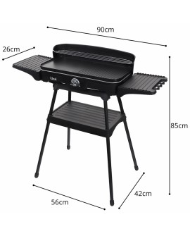 ELDOM GRILL ELEKTRYCZNY WOLNOSTOJĄCY 2W1