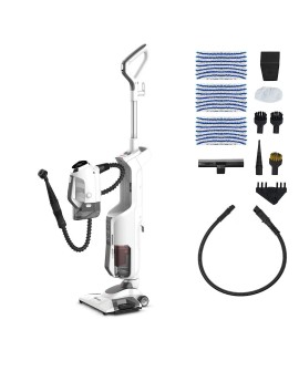 Polti Vaporetto 3 Clean Odkurzacz pionowy Prąd przemienny Suchy i Mokry Pianka Bez worka 0,5 l 1800 W Biały