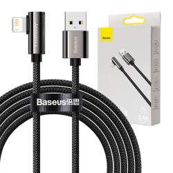 Kabel USB do Lightning kątowy Baseus Legend Series, 2.4A, 2m (czarny)