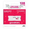 Goodram USB flash disk, USB 2.0, 128GB, UME2, Walentynki, biały, UME2-1280W0R11-V, USB A, z osłoną Walentynki