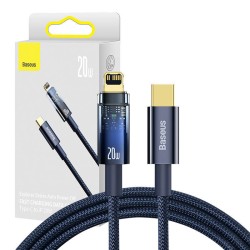 Kabel USB-C do Lightning Baseus Explorer, 20W, 1m (niebieski)