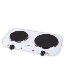 Kuchenka elektryczna Esperanza YELLOWSTONE EKH007W (Płyta elektryczna 2 pola grzejne 1000W, 1500W kolor biały)