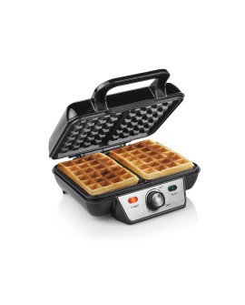 Tristar WF-2195 gofrownica 2 gof. 1000 W Czarny, Stal nierdzewna