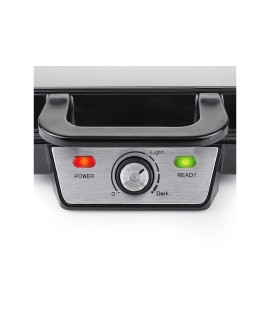 Tristar WF-2195 gofrownica 2 gof. 1000 W Czarny, Stal nierdzewna