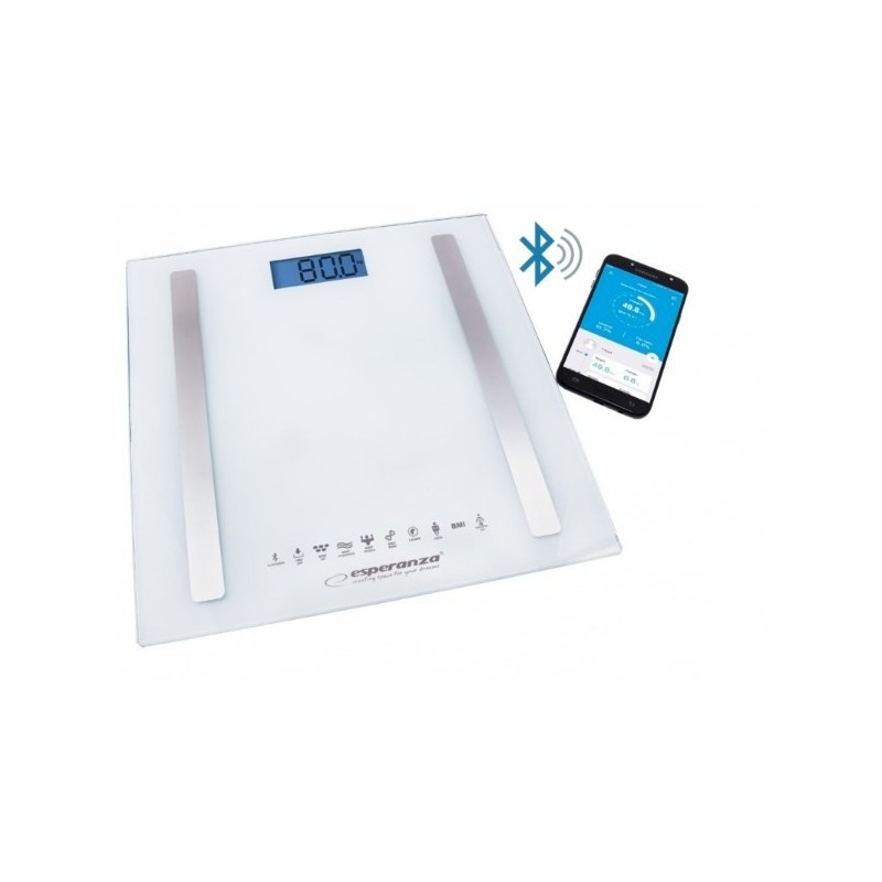 Waga z funkcją bluetooth Esperanza B.FIT EBS016W (kolor biały)