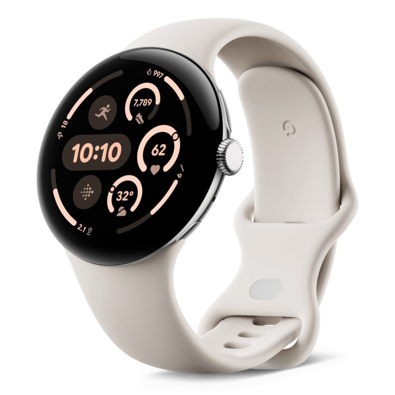 Google Pixel Watch 3 LTE 45mm Silver Porcelain