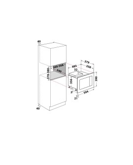 Kuchenka mikrofalowa WHIRLPOOL WMF250G