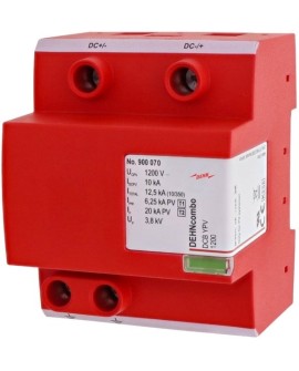 Ogranicznik przepięciowy DC DEHNcombo YPV do systemów PV do 1200V 4P typ I+II