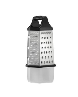 Resto Kitchenware 95413 ręczna tarka / spiralizer Tarka z pojemnikiem Czarny, Stal nierdzewna