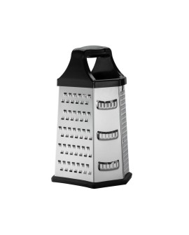 Resto Kitchenware 95413 ręczna tarka / spiralizer Tarka z pojemnikiem Czarny, Stal nierdzewna