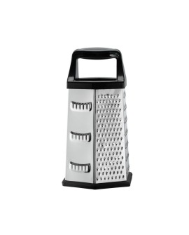 Resto Kitchenware 95413 ręczna tarka / spiralizer Tarka z pojemnikiem Czarny, Stal nierdzewna