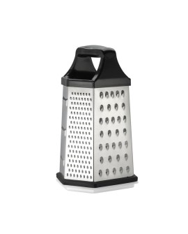 Resto Kitchenware 95413 ręczna tarka / spiralizer Tarka z pojemnikiem Czarny, Stal nierdzewna