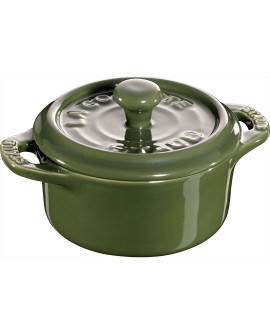 Mini Cocotte okrągły STAUB 40510-787-0 - zielony 200 ml