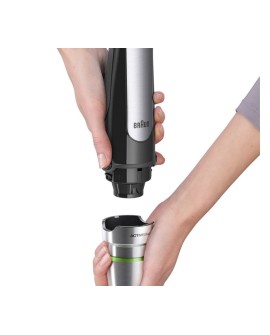 Braun MQ 7087X 1,2 l Blender immersyjny 1000 W Czarny, Stal nierdzewna