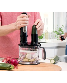 Braun MQ 7087X 1,2 l Blender immersyjny 1000 W Czarny, Stal nierdzewna