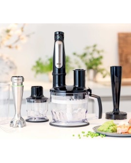 Braun MQ 7087X 1,2 l Blender immersyjny 1000 W Czarny, Stal nierdzewna