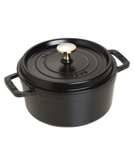 Garnek żeliwny okrągły STAUB 40509-485-0 - czarny 1.7 ltr