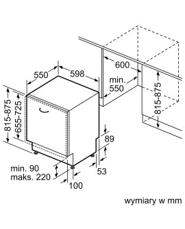 Zmywarka do zabudowy BOSCH SMV4ECX28E
