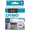 DYMO D1 - Standard Etykiety - Biały na czarnym - 24mm x 7m