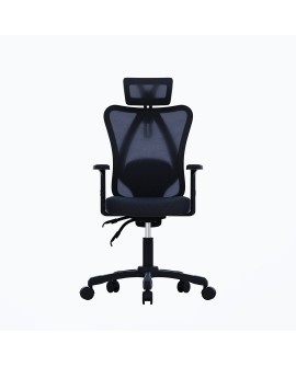 Zestaw Biurko TUCKANO czarne + Fotel ergonomiczny GEMBIRD czarny