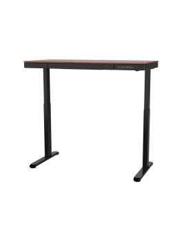 Zestaw Biurko TUCKANO czarny/orzech + Fotel ergonomiczny GEMBIRD czarny