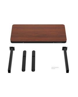 Zestaw Biurko TUCKANO czarny/orzech + Fotel ergonomiczny GEMBIRD czarny