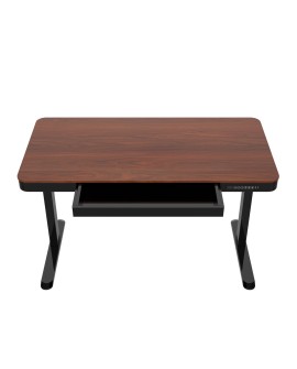 Zestaw Biurko TUCKANO czarny/orzech + Fotel ergonomiczny GEMBIRD czarny