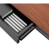 Zestaw Biurko TUCKANO czarny/orzech + Fotel ergonomiczny GEMBIRD czarny