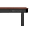Zestaw Biurko TUCKANO czarny/orzech + Fotel ergonomiczny GEMBIRD czarny