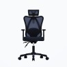 Zestaw Biurko TUCKANO czarny/orzech + Fotel ergonomiczny GEMBIRD czarny