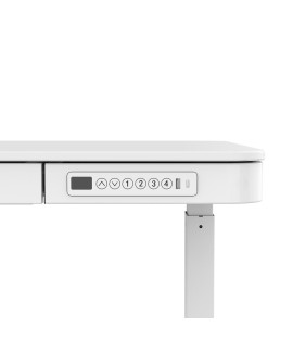 Zestaw Biurko TUCKANO białe + Fotel ergonomiczny GEMBIRD czarny