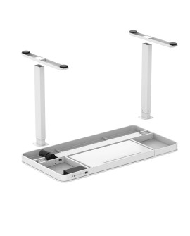 Zestaw Biurko TUCKANO białe + Fotel ergonomiczny GEMBIRD czarny
