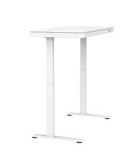 Zestaw Biurko TUCKANO białe + Fotel ergonomiczny GEMBIRD czarny