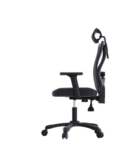 Zestaw Biurko TUCKANO białe + Fotel ergonomiczny GEMBIRD czarny