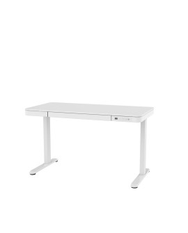 Zestaw Biurko TUCKANO białe + Fotel ergonomiczny GEMBIRD czarny