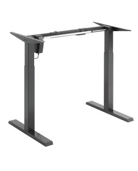 Biurko elektryczne z regulacją wys Ergo Office, szare, max wys 123cm , 80 kg - bez blatu, do pracy stojąco siedzącej, ER-433